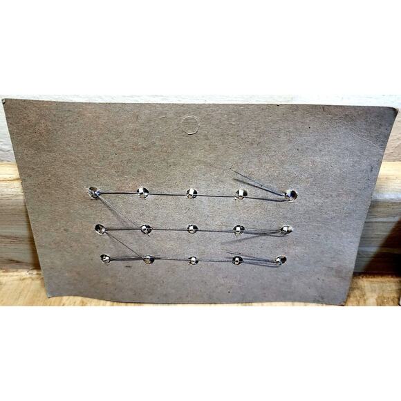 Jingle Bells Silver 15 Pc on Card NOS Criterion Bell & Specialty Crafts DIY Vin - Picture 9 of 11